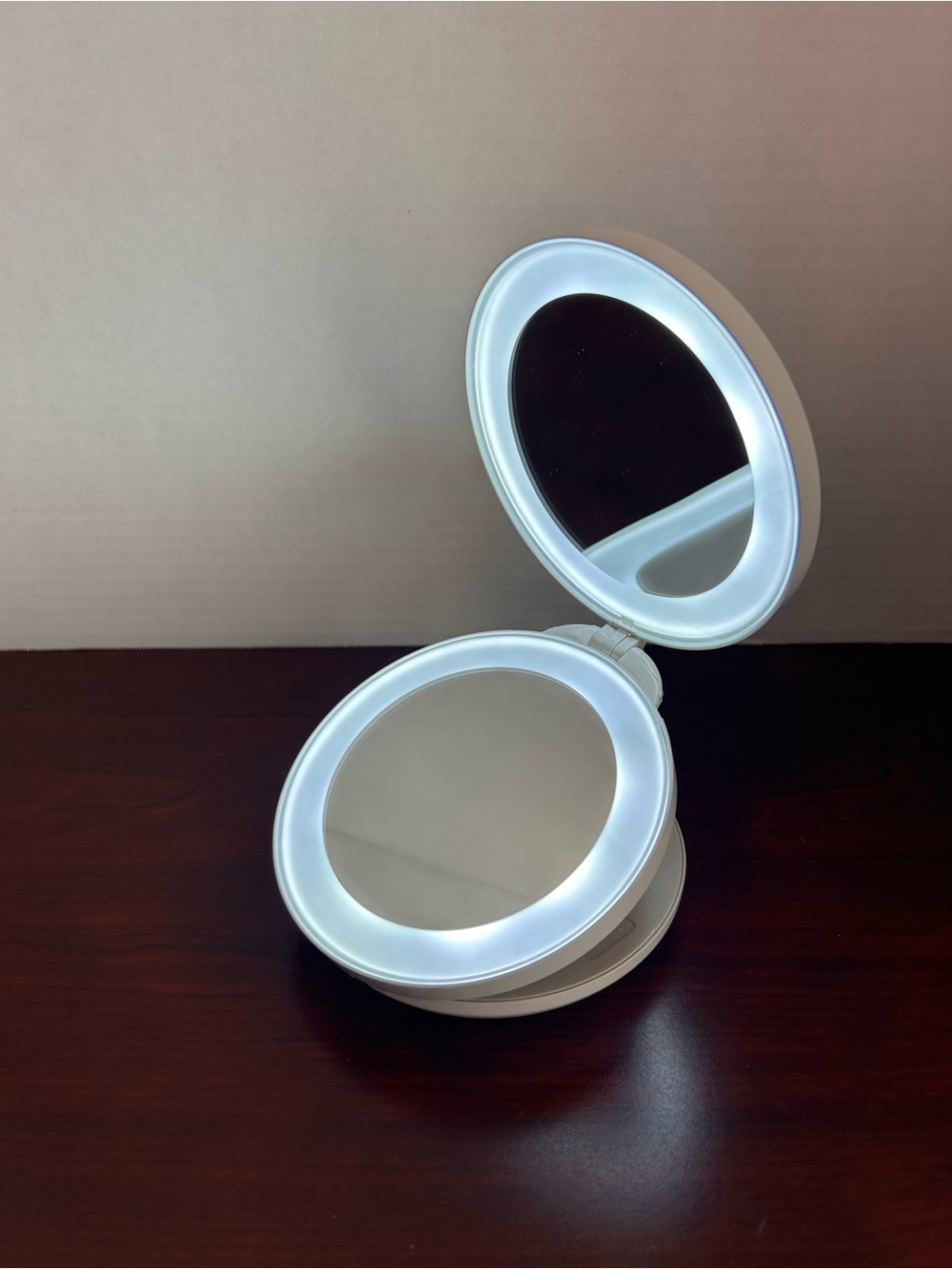 Zadro LED Lighted Travel Mirror with 10X/1X Magnification